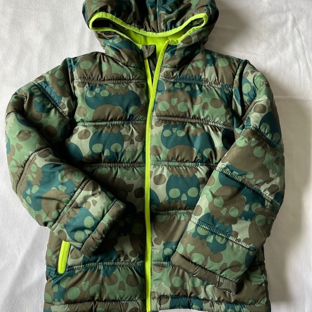 OshKosh Boys faded glory camouflage Puff jacket XS (4/5) Green